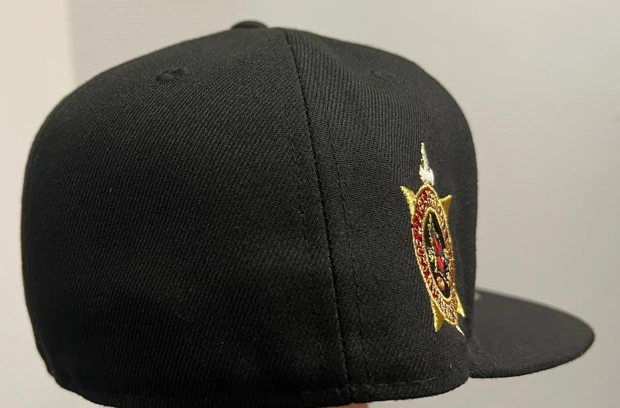 Fitted Black Hayes Football 2023 NYS Championship Cap — The